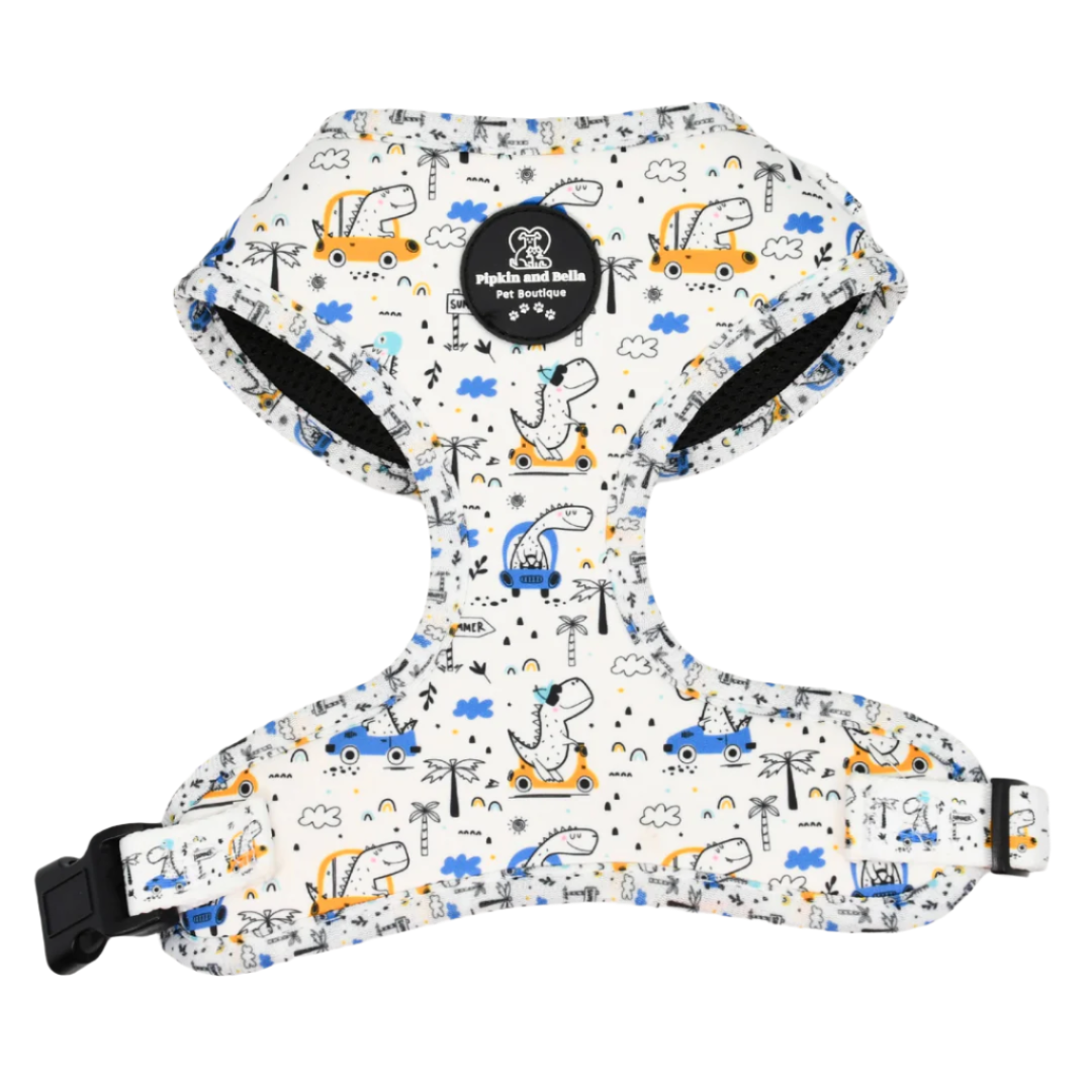 Adjustable Dog Harness - Dino Races