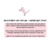 Adjustable Cat Collar - Meadow