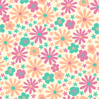 Fabric Cat Lead - Blossom