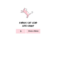 Fabric Cat Lead - Florrie Bunny
