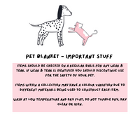 Pet Blanket - Tick Tock