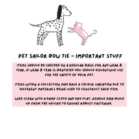 Pet Sailor Bow Tie - Twilight