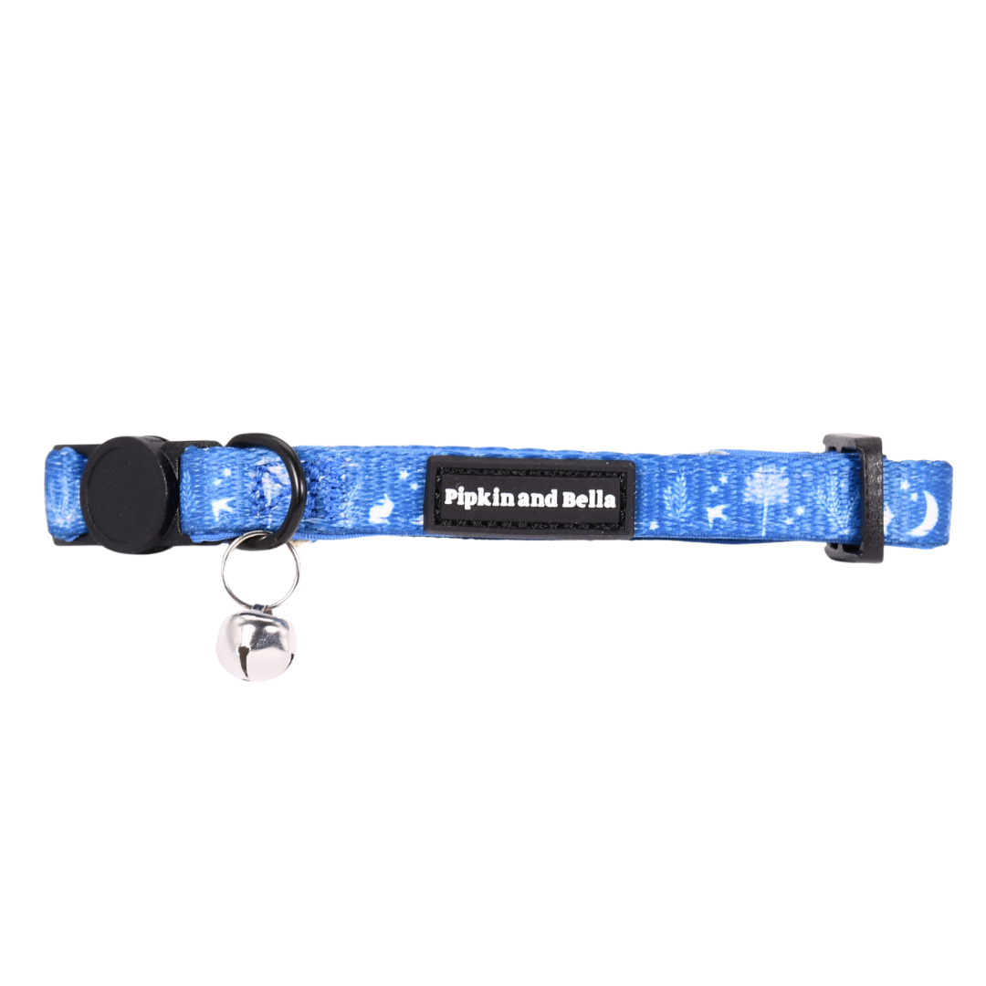 Adjustable Cat Collar - Moonlight Walk