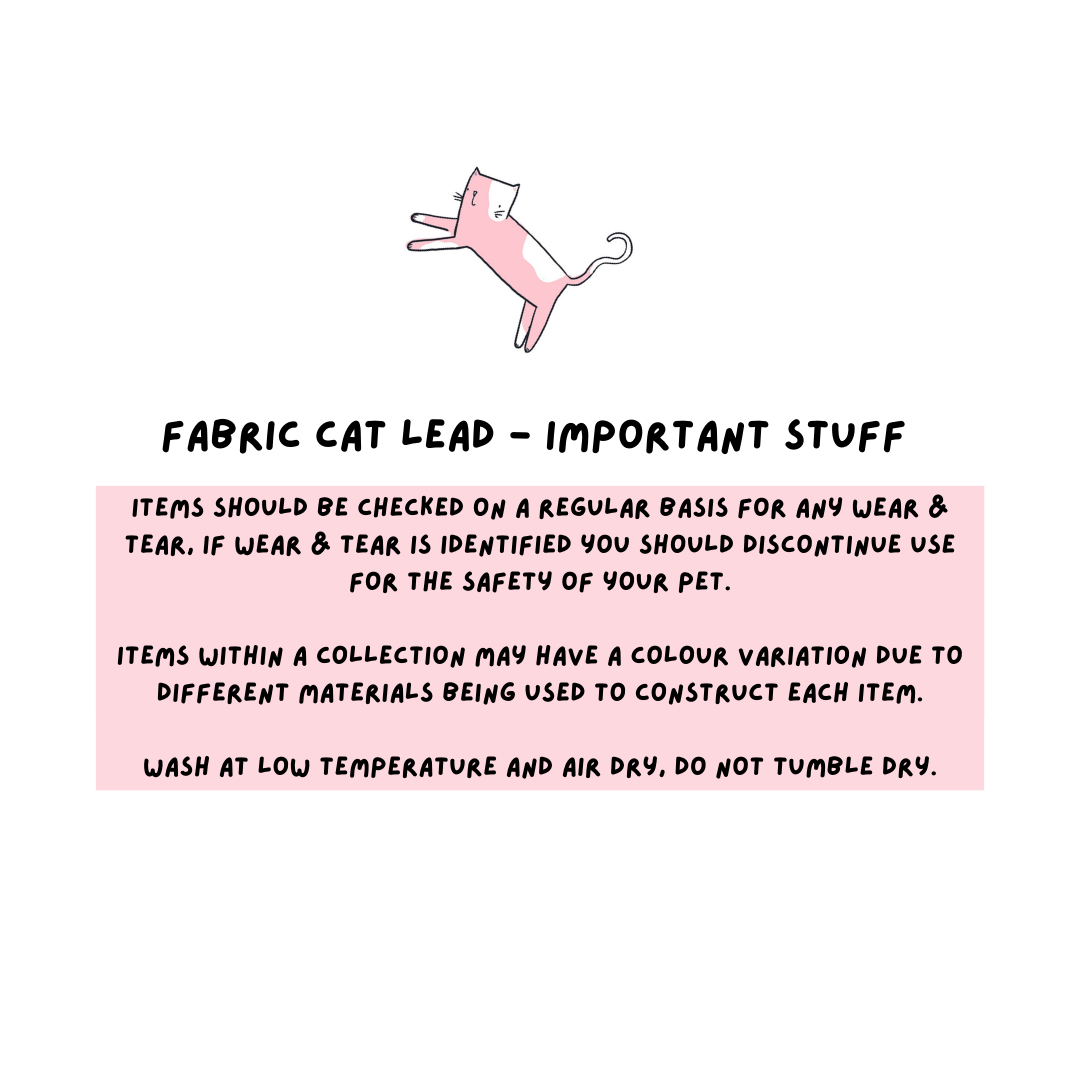 Fabric Cat Lead - Twilight