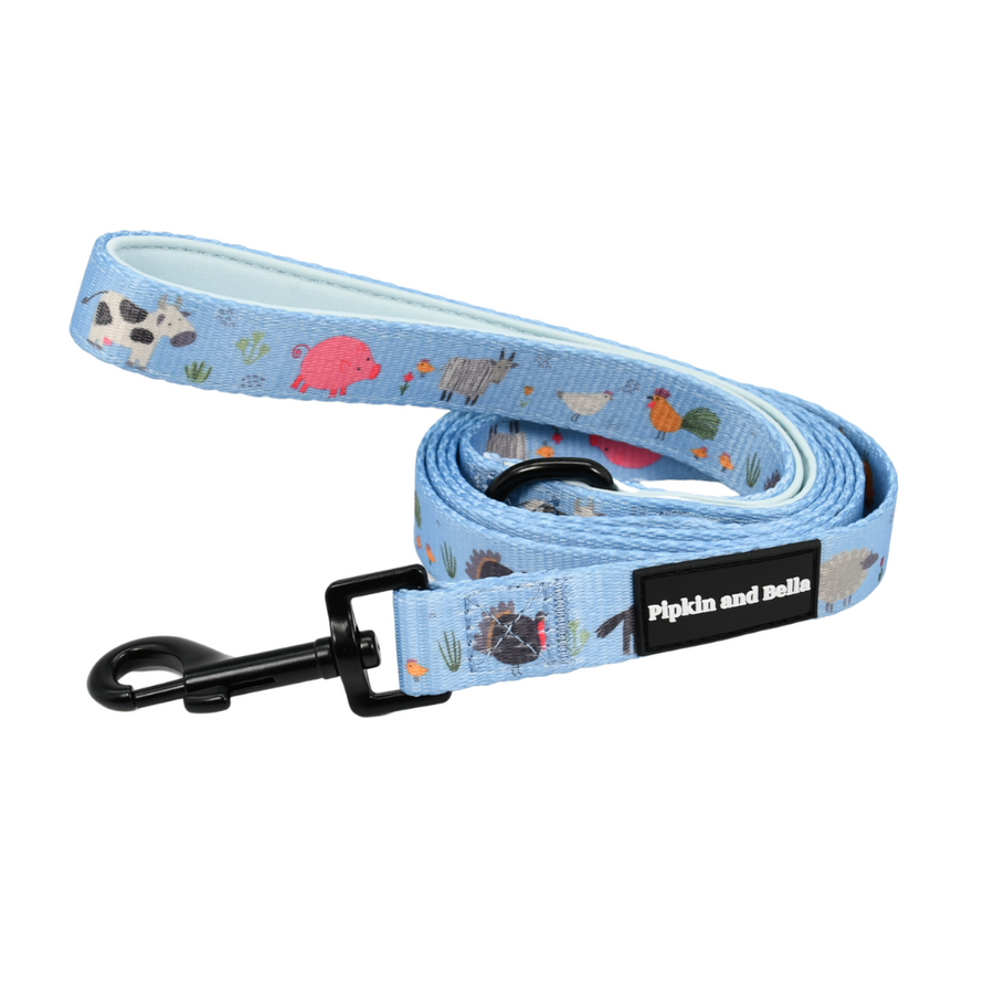 Fabric Dog Lead - Farmyard Fairy Tale