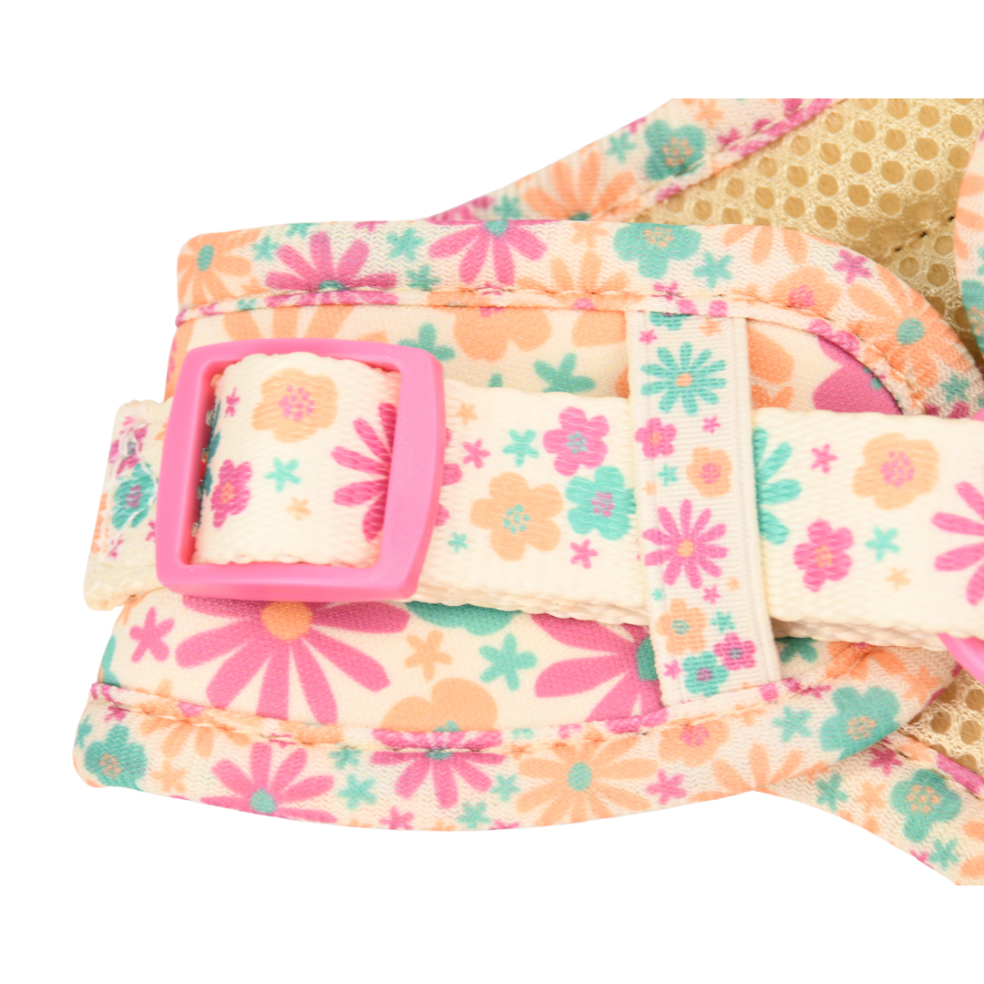Pipkin and Bella Adjustable Cat Harness - Blossom