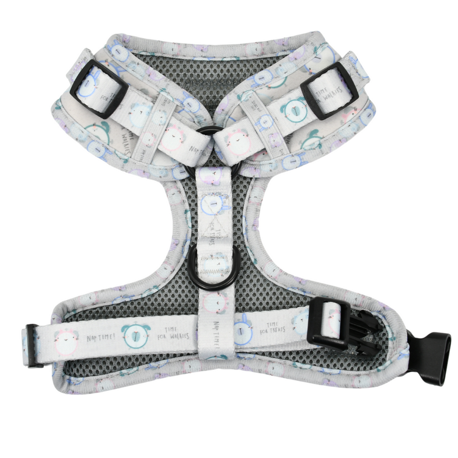 Adjustable Cat Harness - Tick Tock