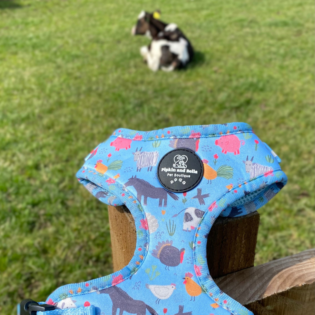 Adjustable Dog Harness - Farmyard Fairy Tale