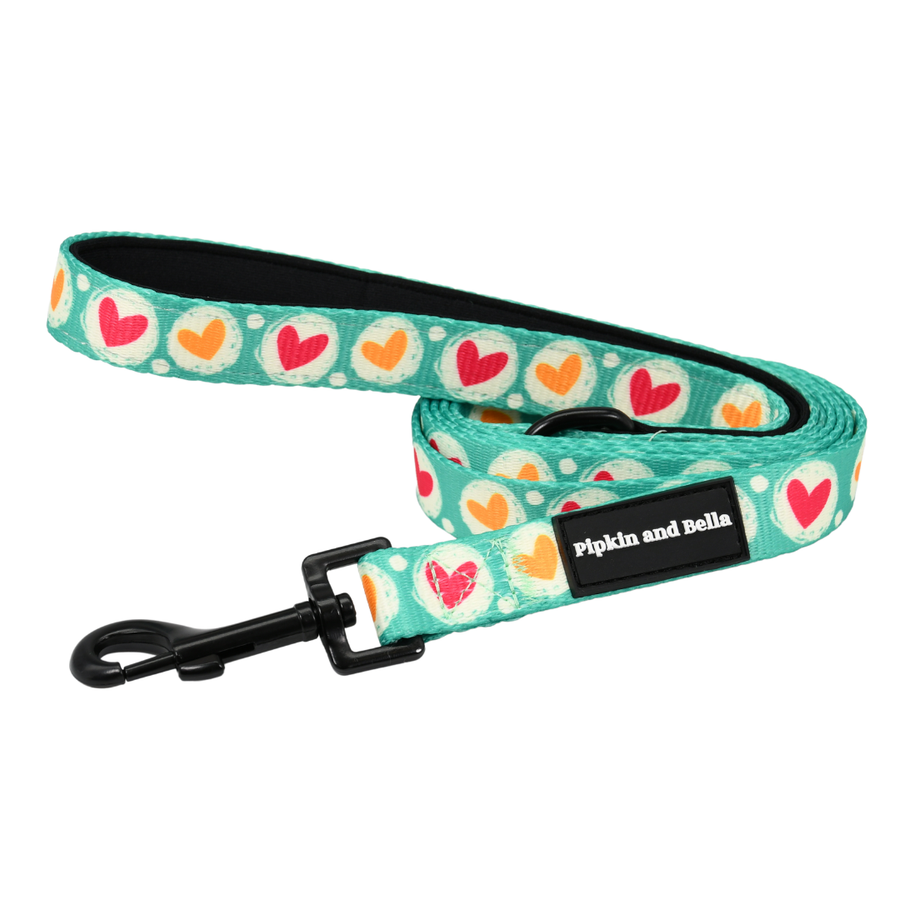 Fabric Dog Lead - Heart 2 Heart