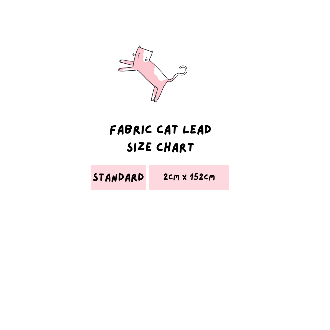 Fabric Cat Lead - Chestnut Lane