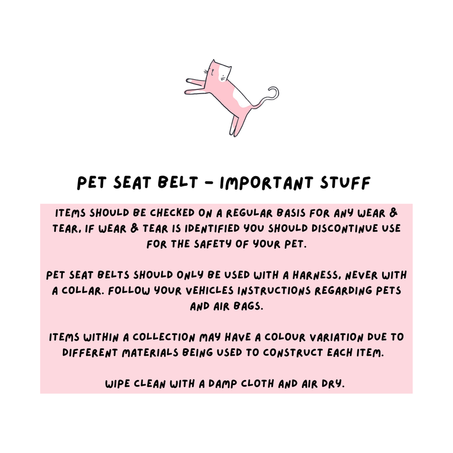 Pet Seat Belt - Kitty Cool Cats