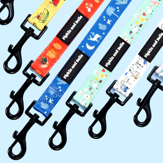 Dog and cat fabric clip leads