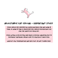 Adjustable Cat Collar - Monster Mash