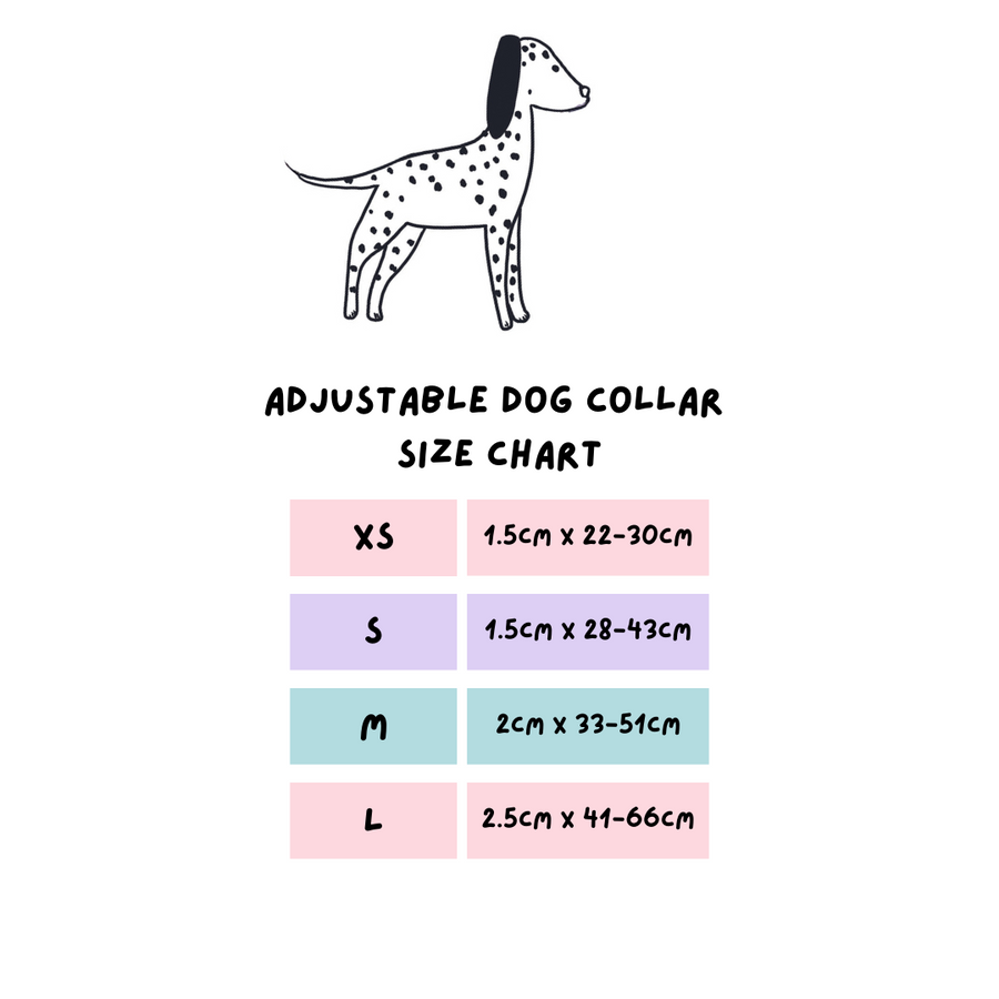Adjustable Dog Collar - Monster Mash