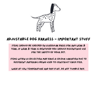 Adjustable Dog Harness - Farmyard Fairy Tale