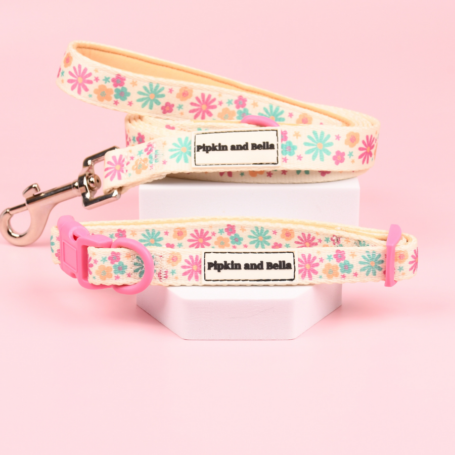 Fabric Dog Lead - Blossom