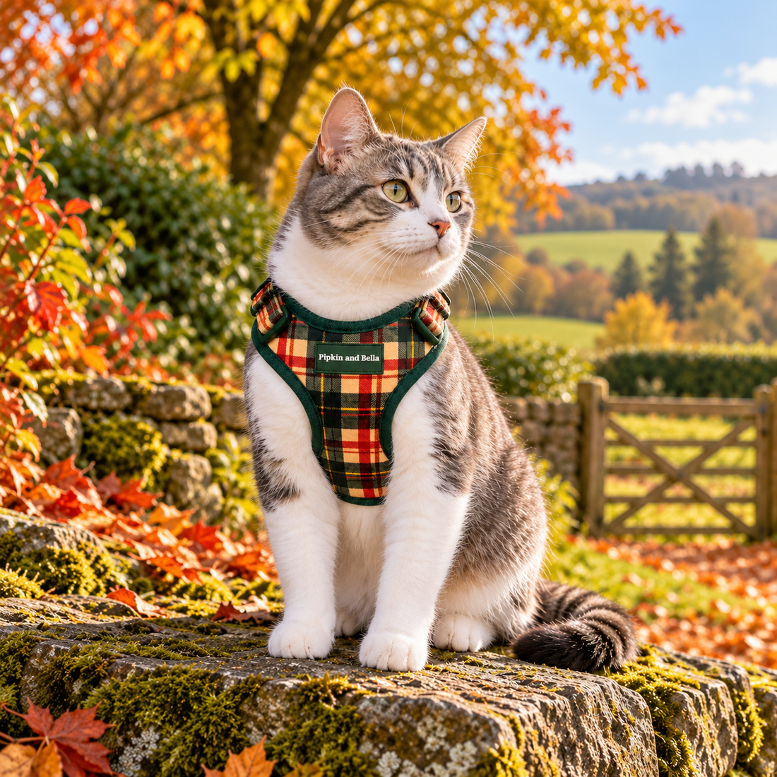 Adjustable Cat Harness - Copper Glen