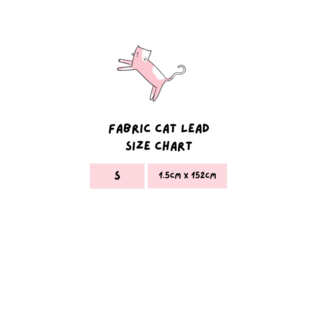 Fabric Cat Lead - Safari