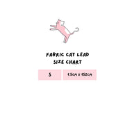 Fabric Cat Lead - Kitty Cool Cats