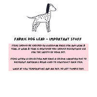 Fabric Dog Lead - Jellie Bubba