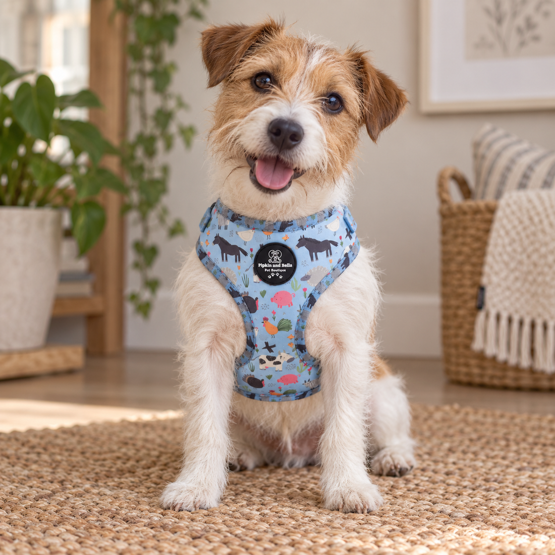Adjustable Dog Harness - Farmyard Fairy Tale