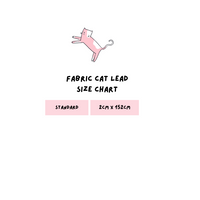 Fabric Cat Lead - Blossom
