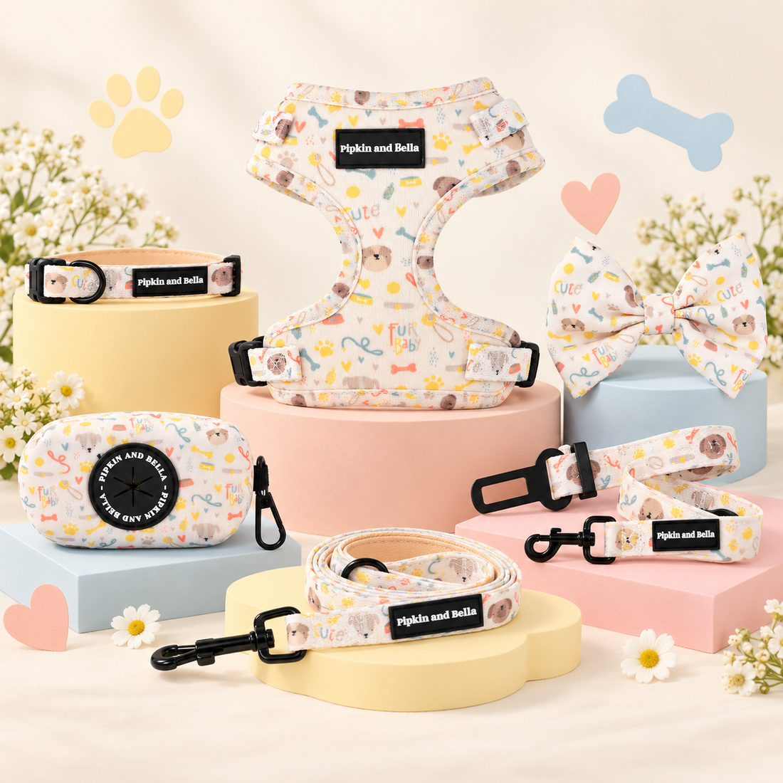Adjustable Dog Collar - Cute Fur Baby