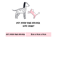 Pet Poop Bag Holder - Tick Tock
