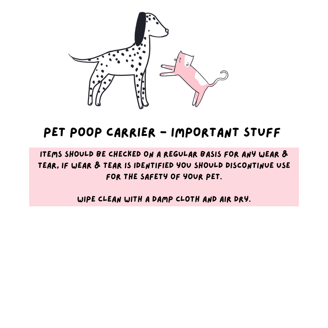 Pet Poop Carrier - Rosy Red
