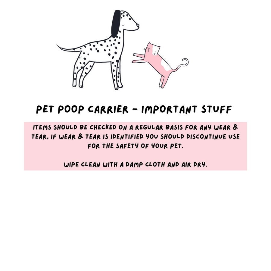 Pet Poop Carrier - Apricot Blush