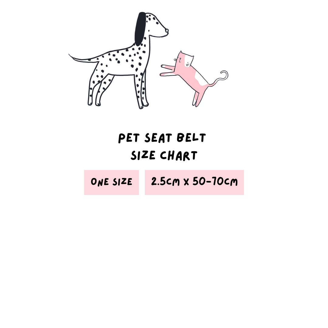 Pet Seat Belt - Kitty Cool Cats
