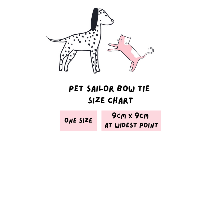 Pet Sailor Bow Tie - Blossom