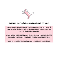 Fabric Cat Lead - Blossom
