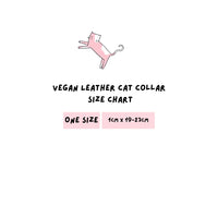 Vegan Cat Collar - Bright Pink