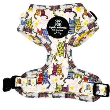 Adjustable Harness - Kitty Cool Cats - Pipkin and Bella