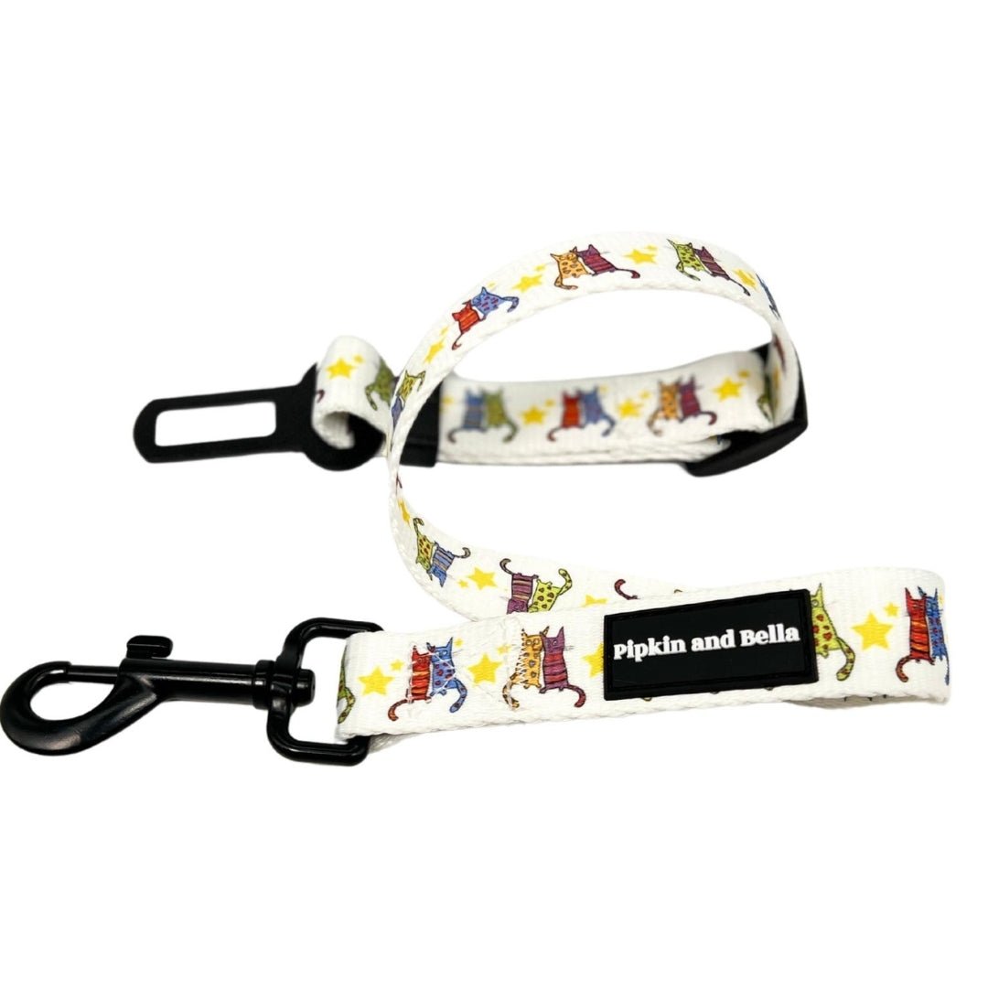 Pet Seat Belt - Kitty Cool Cats - Pipkin and Bella